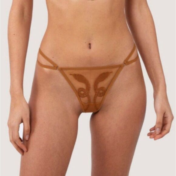 NWT Rare Thistle and Spire Medusa Thong Liquid Gold size 2X - Picture 1 of 10